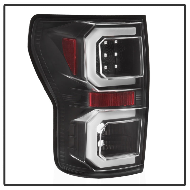 Spyder 07-13 Toyota Tundra V2 Light Bar LED Tail Lights - Black ALT-YD-TTU07V2-LB-BK - 5085368