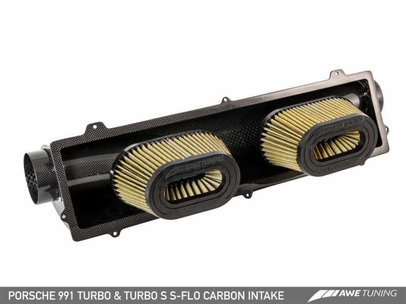 AWE Tuning Porsche 991 (991.2) Turbo and Turbo S S-FLO Carbon Intake - 2660-13040