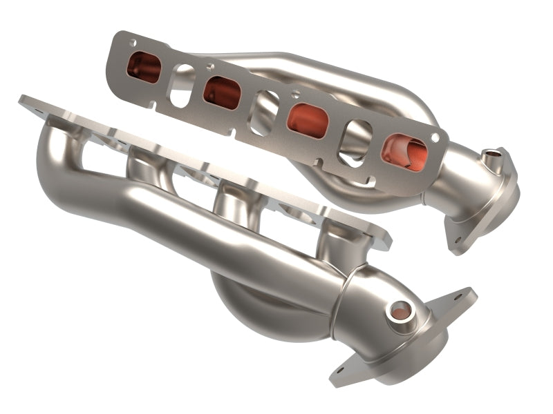 aFe Power Twisted Steel 304SS Shorty Header 2021 Ram 1500 TRX V8-6.2L - 48-32030-T