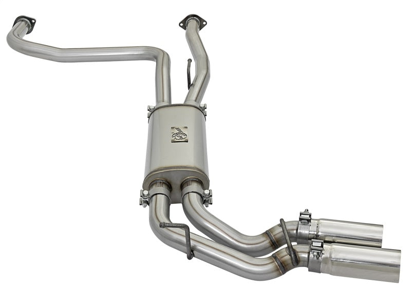 aFe Rebel Series 3in SS Cat-Back Exhaust System w/ Polished Tip 04-15 Nissan Titan V8 5.6L - 49-46124-P