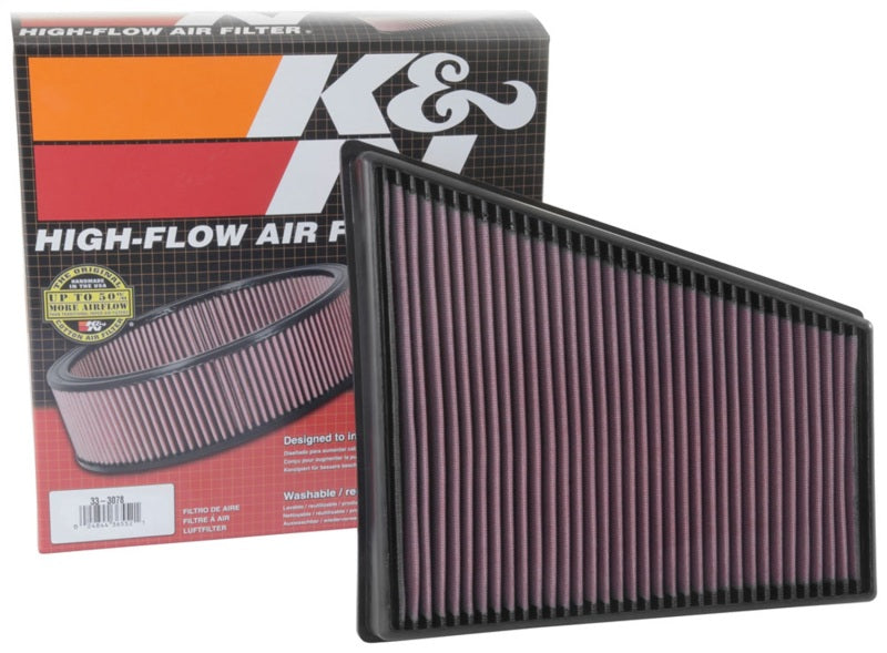 K&amp;N 16-18 Porsche 718 Boxster H4-2.0L Drop In Air Filter - 33-3078