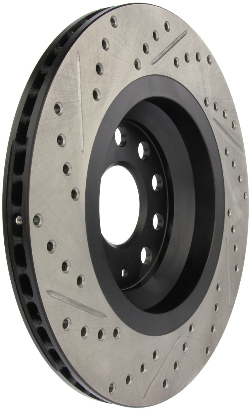 StopTech 09 VW Passat CC / 06-09 Passat Slotted &amp; Drilled Left Rear Rotor - 127.33113L