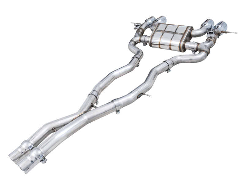 AWE SwitchPath Catback Exhaust for BMW G8X M3/M4 - Chrome Silver Tips - 3025-43480