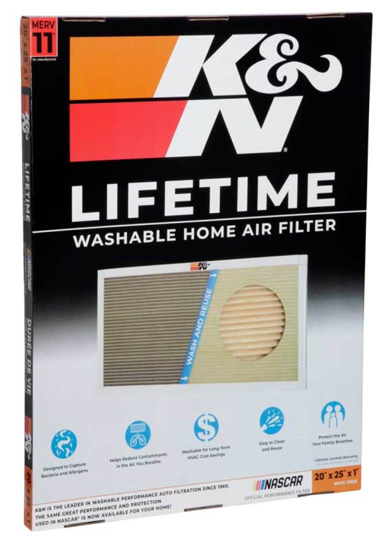 K&N HVAC Filter - 20 x 25 x 1 - HVC-12025