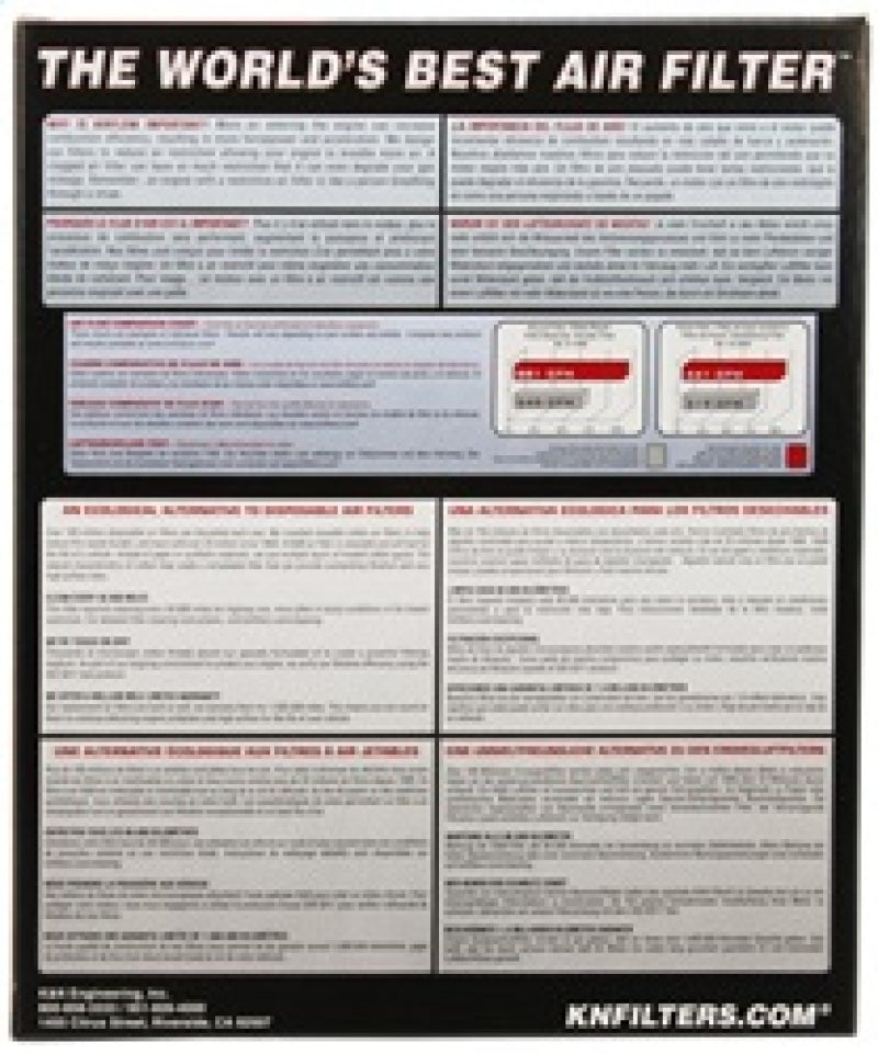 K&N 10 Ford Mustang GT 4.6L-V8 Drop In Air Filter - 33-2431