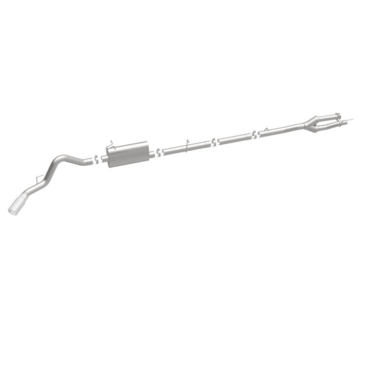 MagnaFlow Sys C/B 11-15 Ford Super Duty F250 6.2L EC CC, SS 3.5in Single Rear Pass Side Ext 5in Tip - 19174