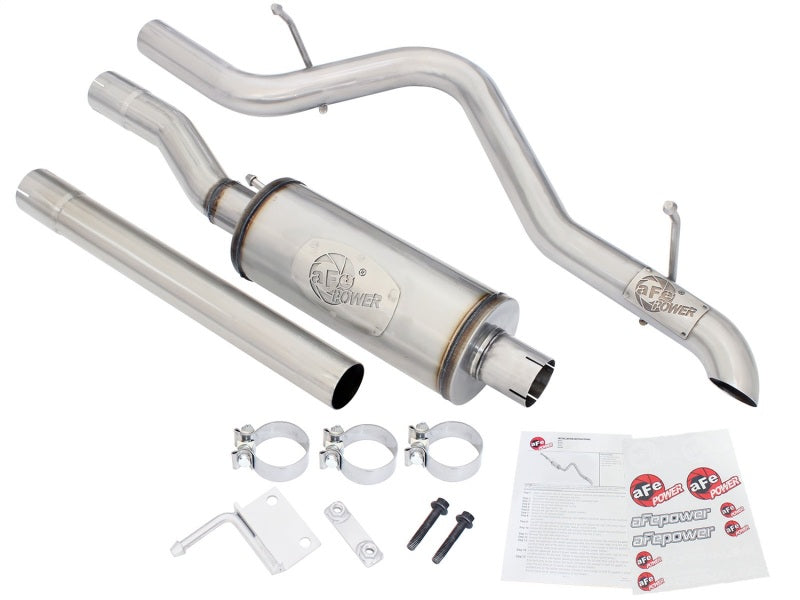 aFe MACHForce XP 2.5in SS-409 Cat-Back Exhaust 07-16 Jeep Wrangler (JK) V6-3.6L/3.8L (2-4 Door) - 49-48055