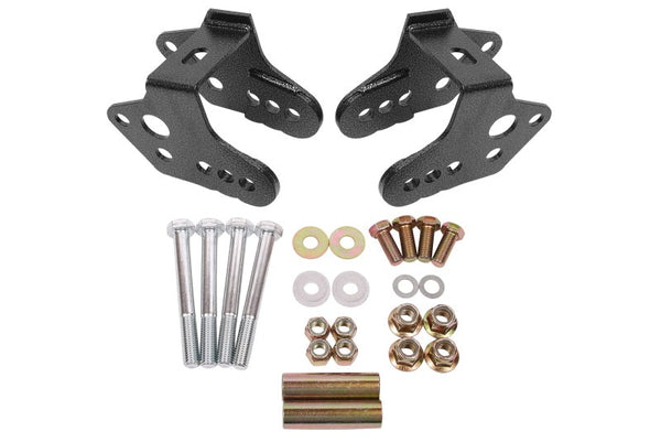 BMR 79-04 Ford Mustang Control Arm Relocation Bracket - Black Hammertone - CAB740H for 1979-2004 Ford Mustang