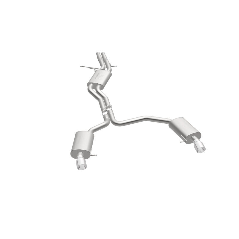 MagnaFlow Sys C/B 12-15 Audi A6 / A7 3.0L V6 SS 2.5in Dual Split Rear Ext 4in Tips - 19159