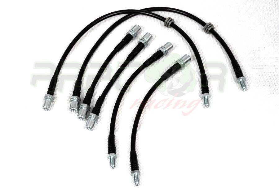6 Stainless Brake Lines MK2 Supra Raptor Racing -Smoked - Raptor-RR1204-SM