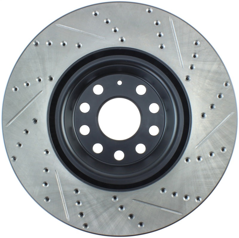 Stoptech Mk 7 - 7.5 Volkswagen Golf GTI - Slotted & Drilled Sport Rotor (340MM) - Front Right - 127.33144R for 2015-2023 Volk