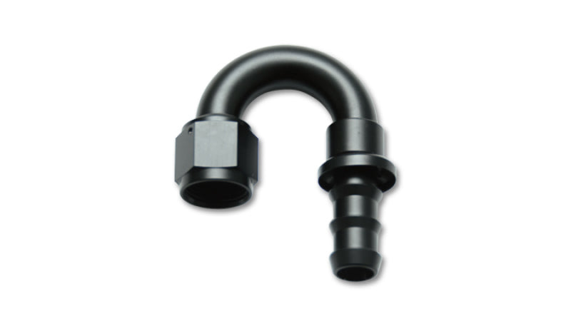 Vibrant -6AN Push-On 180 Deg Hose End Fitting - Aluminum - 22806 by Vibrant - front view