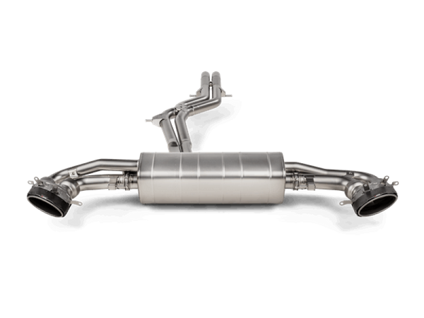 Akrapovic 2020+ Audi RS Q8 (M4) Evolution Line Cat Back (Titanium) w/Carbon Fiber/Titanium Tips - S-AU/TI/20H for 2020-2025 A