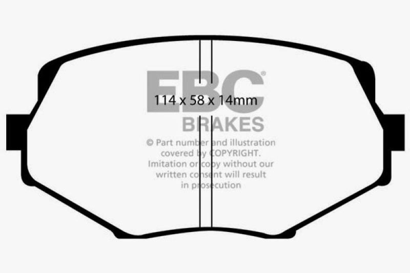 EBC 94-01 Mazda Miata MX-5 Bluestuff Front Brake Pads - DP51002NDX