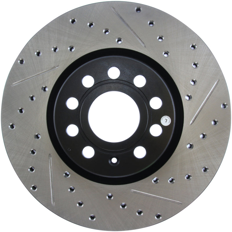 StopTech 2006 - 2018 Audi A3 Slotted & Drilled Sport Brake Rotor - 127.33098L