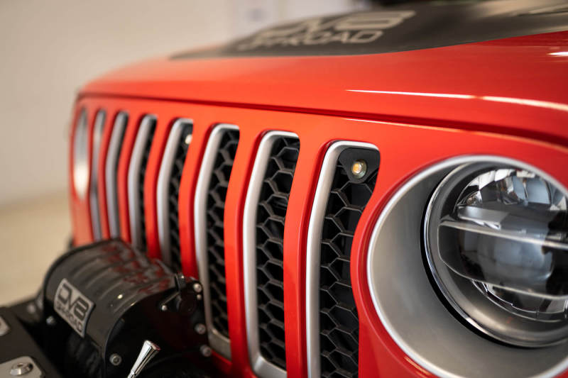 DV8 Offroad 2018+ Jeep JL Grill Amber Marker Lights - GRJL-02