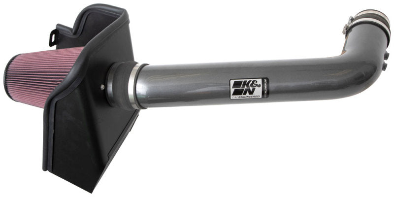 K&N 2020 Ford F250/350 6.2L V8 High Flow Performance Intake Kit - 77-2593KC for 2020-2022 Ford F 250 - front view