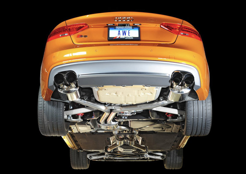 AWE Tuning Audi B8.5 S5 3.0T Touring Edition Exhaust System - Diamond Black Tips (102mm) - 3010-43030