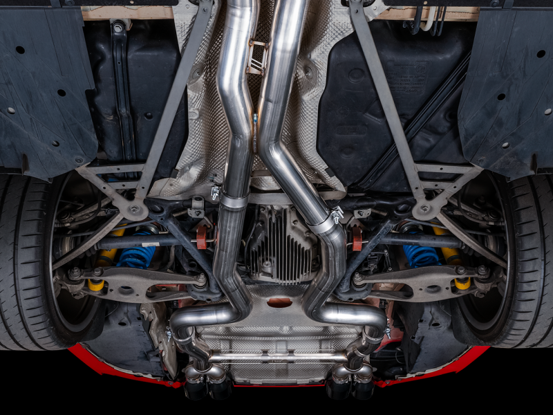AWE Tuning BMW F8X M3/M4 Track Edition Catback Exhaust - Diamond Black Tips - 3020-43087