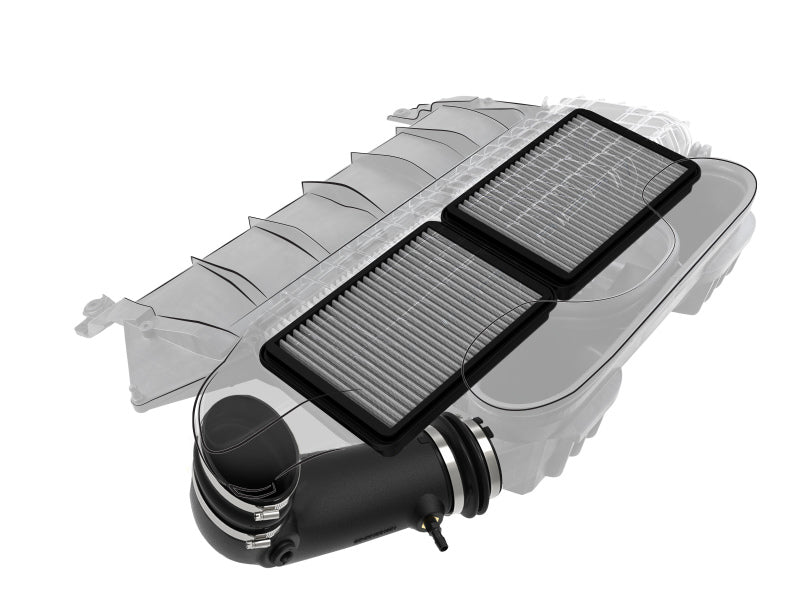 aFe 21-23 Ram 1500 TRX HEMI V8 6.2L (sc) Super Stock Induction System w/ Pro DRY S Filters - 55-10014D