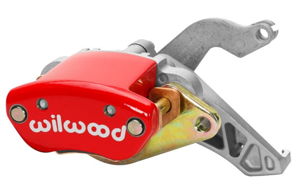 Wilwood Caliper-MC4 Mechanical-R/H - Red w/ Logo 1.19in Piston .81in Disc - 120-12069-RD by Wilwood