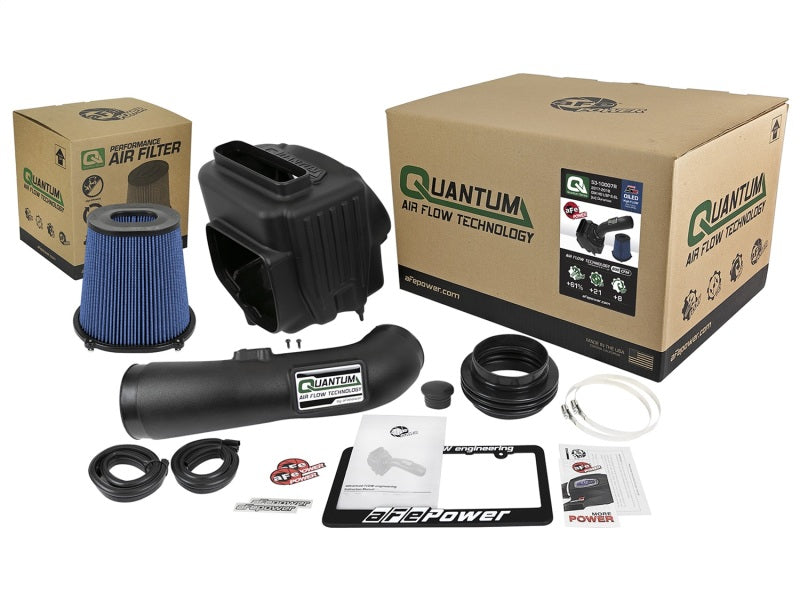 aFe Quantum Pro 5R Cold Air Intake System 17-18 GM/Chevy Duramax V6-6.6L L5P - Oiled - 53-10007R