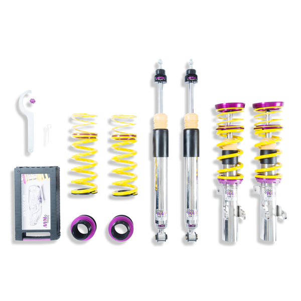 KW Coilover Kit V3 2017+ Honda Civic Type-R FK8 w/ Delete Module - 35250036 for 2017-2022 Honda Civic Type R - front view