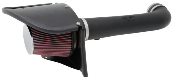 K&N 12-13 Jeep Wrangler 3.6L-V6 Aircharger Perf Intake Kit - 63-1566 for 2012-2018 Jeep Wrangler - front view
