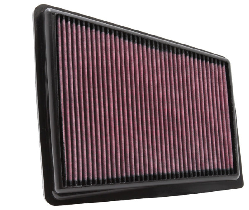 K&N 09 Hyundai Genesis 4.6L V8 Drop In Air Filter - 33-2426 for 2011-2016 Hyundai Equus - front view