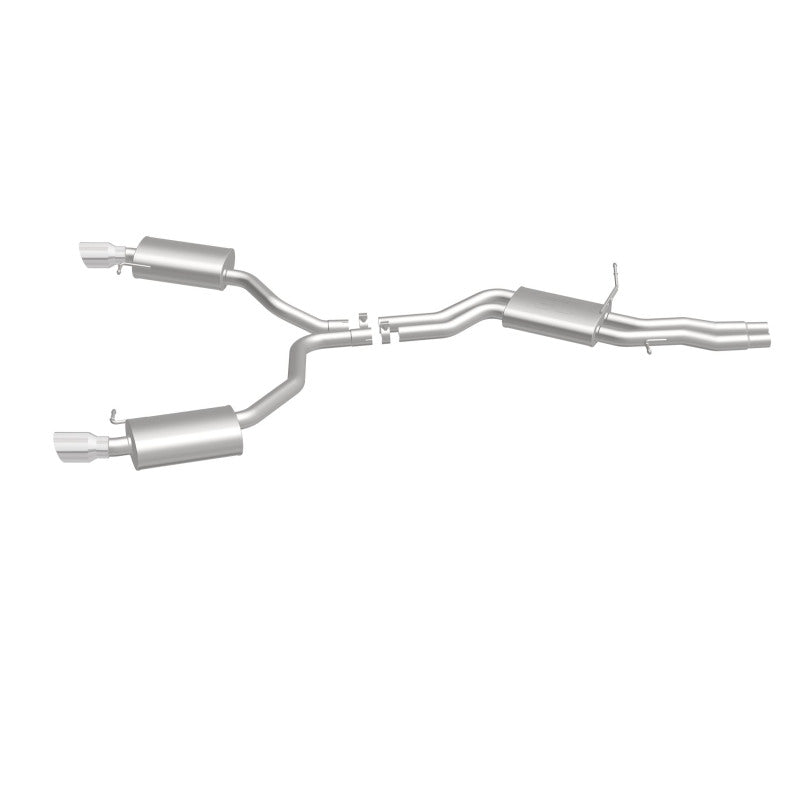 MagnaFlow Sys C/B 12-15 Audi A6 / A7 3.0L V6 SS 2.5in Dual Split Rear Ext 4in Tips - 19159