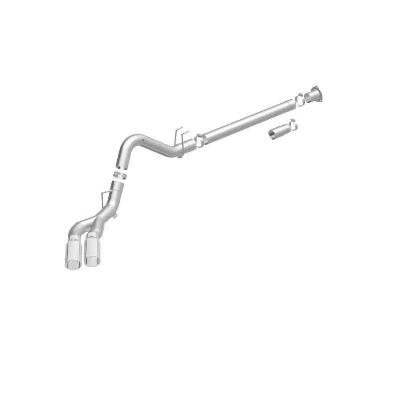 MagnaFlow 08-17 Ford F-250/F-350/F-450 4.6L/6.7 DPF-Back SS 4in Dual Single Passenger Side Rear Exit - 17873