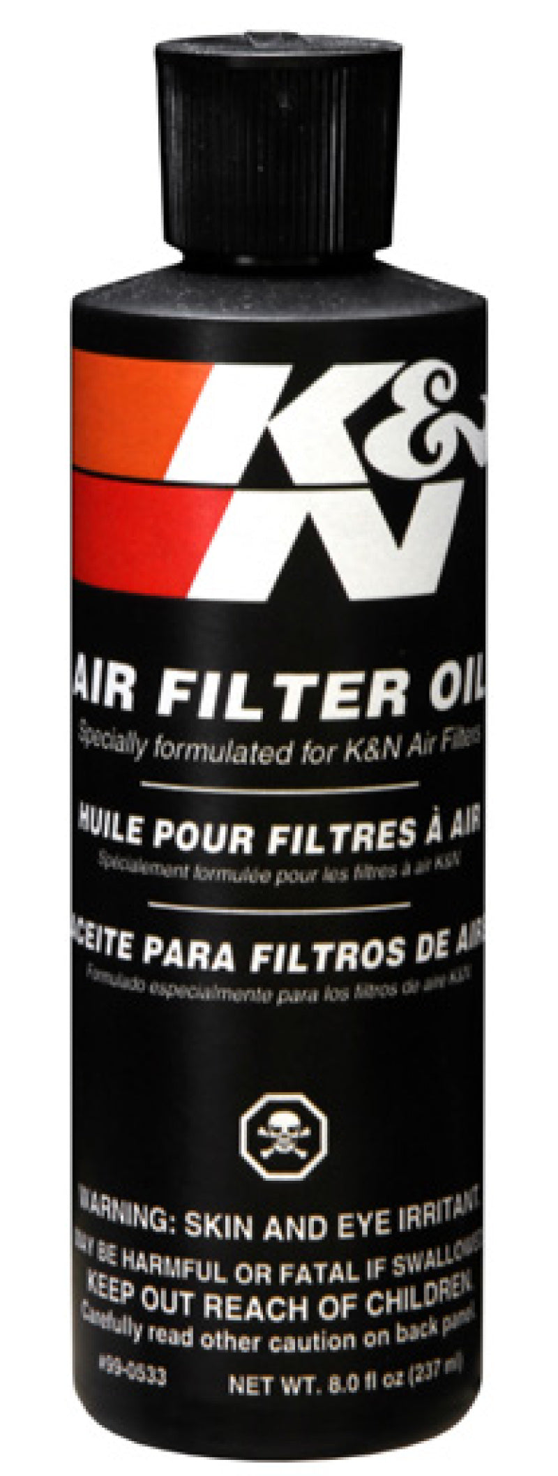 K&N 8 oz. Squeeze Air Filter Oil - 99-0533 by K&N Engineering - front view