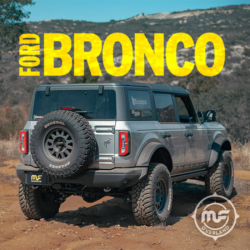 MagnaFlow 2021 Ford Bronco Overland Series Cat-Back Exhaust w/ Single Straight Driver Exit- No Tip - 19559
