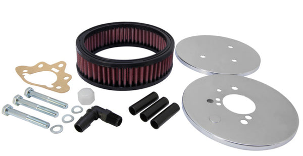 K&N Custom Round Racing Assembly Red 5.875in OD x 2.406in ID x 1.75in Height - 56-1620 by K&N Engineering - front view