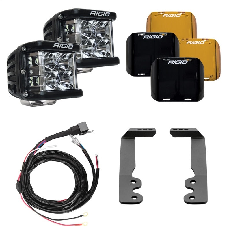 Rigid Industries 2022+ Toyota Tundra A-Pillar Lighting Kit (Fits 360-Series, D-SS Series) - 46808 for 2022-2026 Toyota Tundra