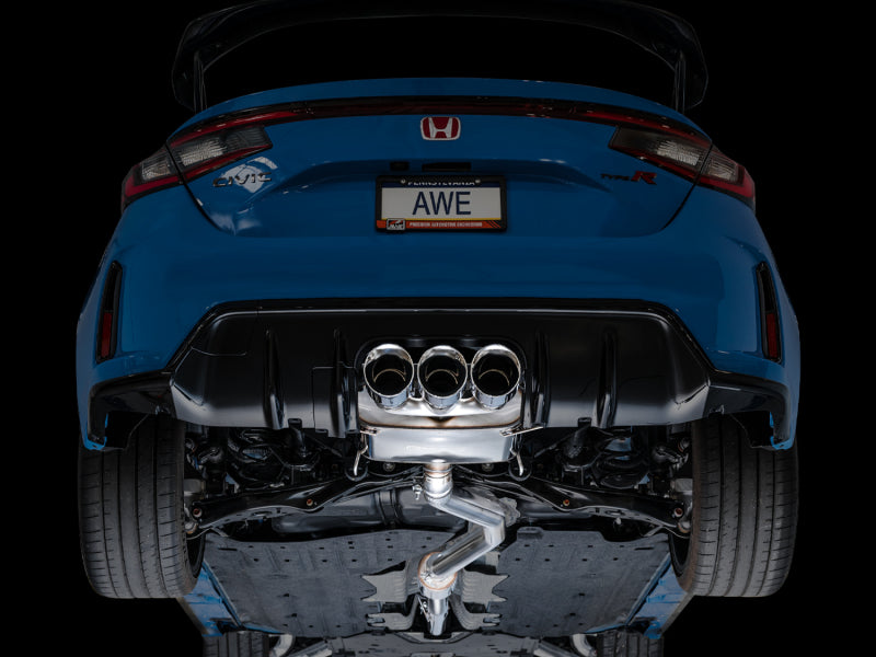 AWE Tuning 2023 Honda Civic Type R FL5 Touring Edition Exhaust w/ Triple Chrome Silver Tips - 3015-52287