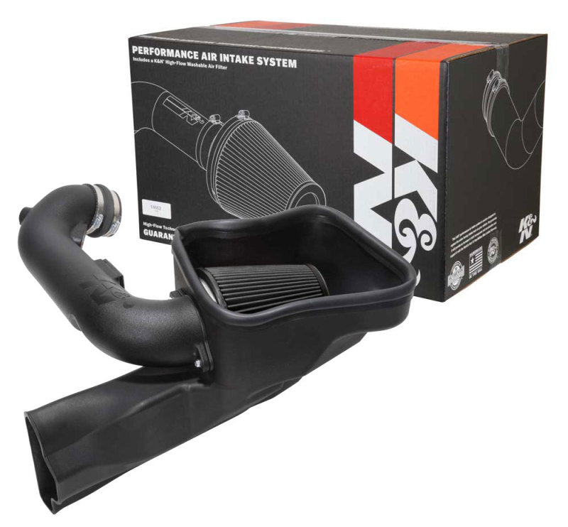 K&amp;N 18-23 Ford Mustang GT 5.0L V8 F/I Dryflow Performance Air Intake System - 30-2605