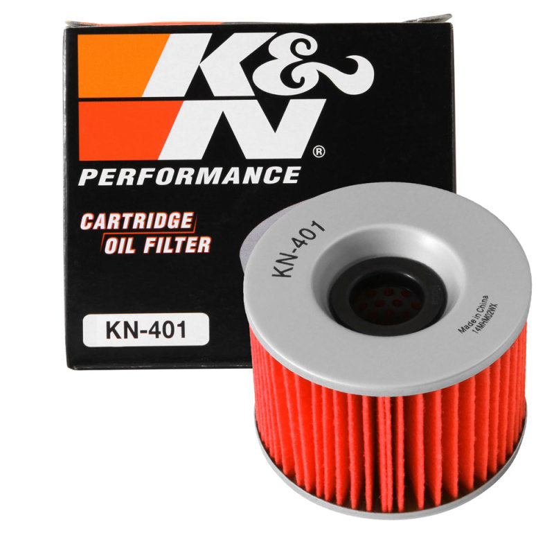K&amp;N Honda / Kawasaki / Yamaha / Triumph 3in OD x .75ID x 2.210in H Oil Filter - KN-401