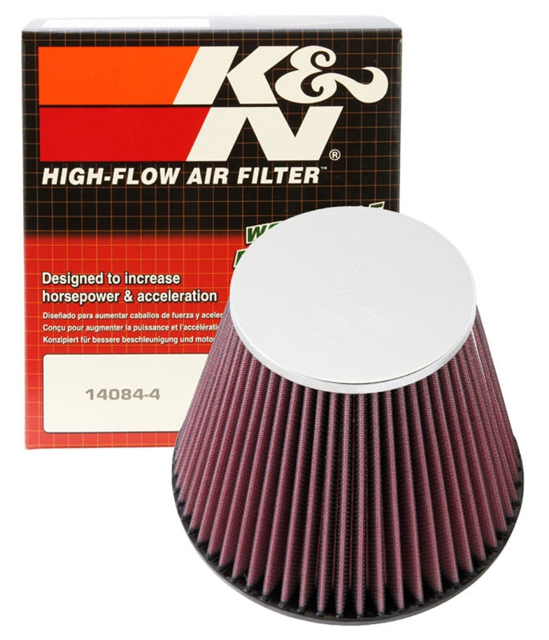 K&amp;N Round Tapered Universal Air Filter 6in Flange ID x 7.5in Base OD x 4.5in Top OD x 6in H - RF-1048