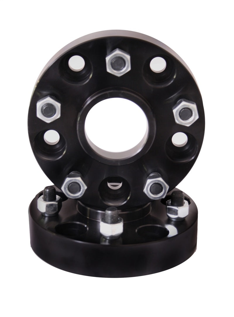 Rugged Ridge Wheel Spacers 1.5in 5 x 4.5in Bolt Pattern - 15201.08 for 1987-2006 Jeep Wrangler - angle view