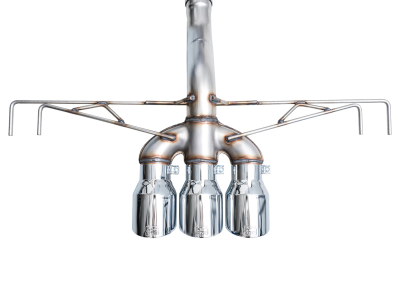 AWE Tuning 2023 Honda Civic Type R FL5 Track Edition Exhaust w/ Triple Chrome Silver Tips - 3020-52287