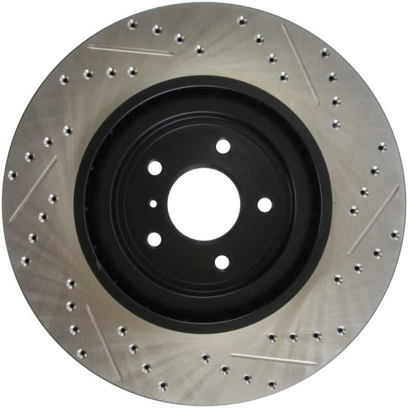 StopTech Infiniti G37 / Nissan 370Z SportStop Slotted &amp; Drilled Front Right Rotor - 127.42100R