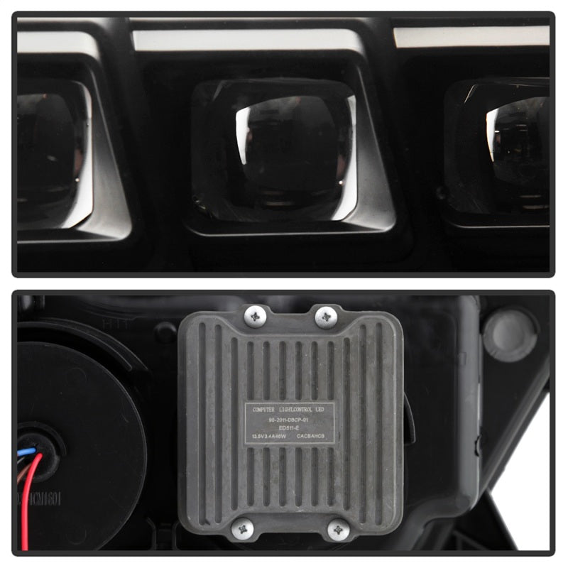Spyder 16-20 Toyota Tacoma Halogen Model Only High-Power LED Headlights - Black PRO-YD-TT16HALAP-BK - 5088376