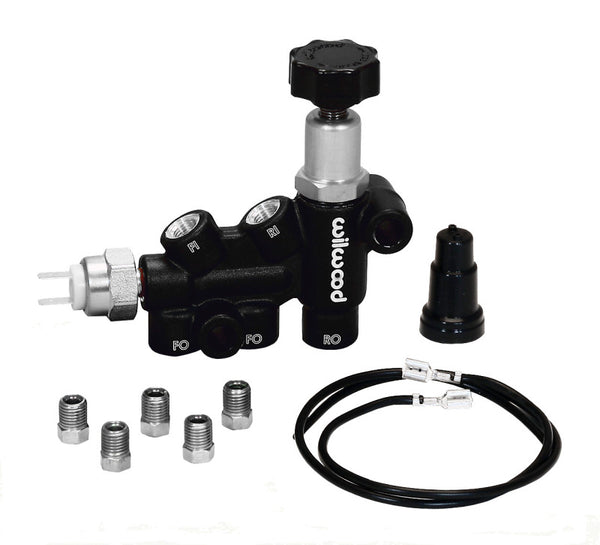 Wilwood Proportioning Valve - Knob Adjust 3/8-24 IF Combo w/ switch - 260-11179 by Wilwood