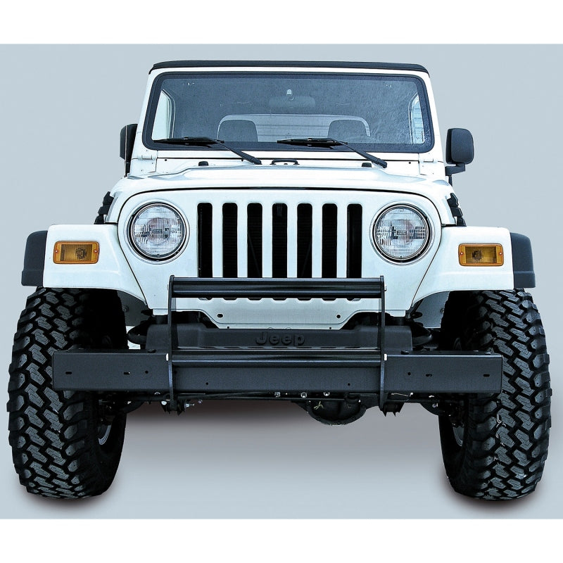 Rugged Ridge Brush Guard Gloss Black 97-06 Jeep Wrangler - 11511.02 for 1997-2006 Jeep Wrangler - front view