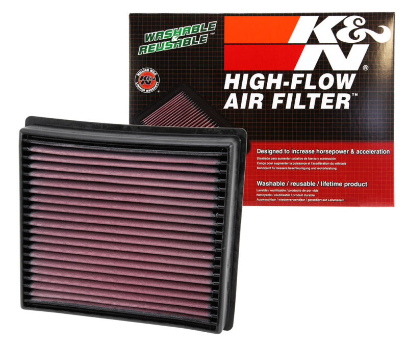 K&N Replacement Panel Air Filter for 13-14 Dodge Ram 2500/3500/4500/5500 6.7L L6 Diesel - 33-5005 for 2013-2024 Ram 2500 - pa
