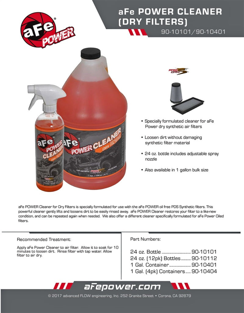 aFe MagnumFLOW Pro Dry S Air Filter Power Cleaner - 1 Gallon - 90-10401