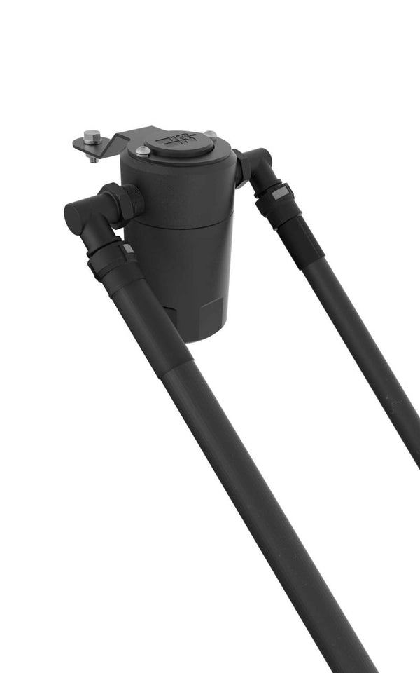 K&N 15-23 Ford Mustang 2.3L Ecoboost Oil Catch Can - 81-0830 for 2015-2023 Ford Mustang - front view