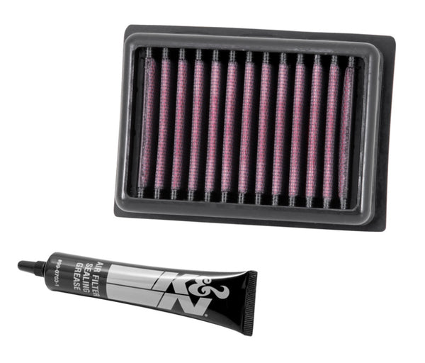 K&N 12-13 BMW C600 Sport 647/C650GT 647 Replacement Air Filter - BM-6012 for 2013-2020 BMW C650GT - front view