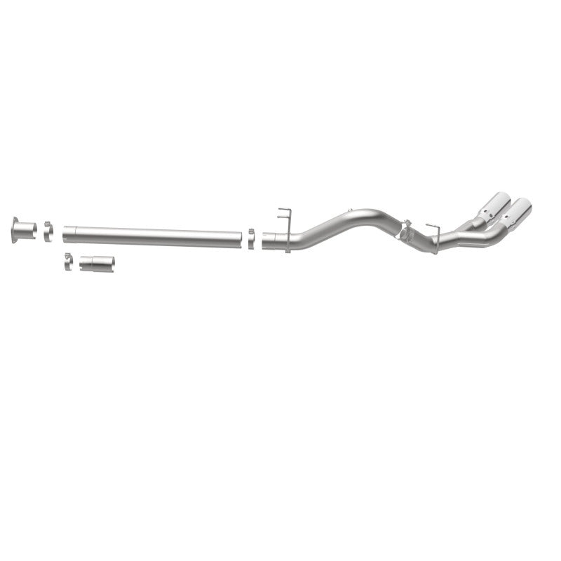 MagnaFlow 08-17 Ford F-250/F-350/F-450 4.6L/6.7 DPF-Back SS 4in Dual Single Passenger Side Rear Exit - 17873